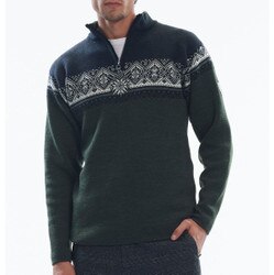 Dale of Norway Moritz Sweater Men's in Dark Green Smoke Dark Charcoal